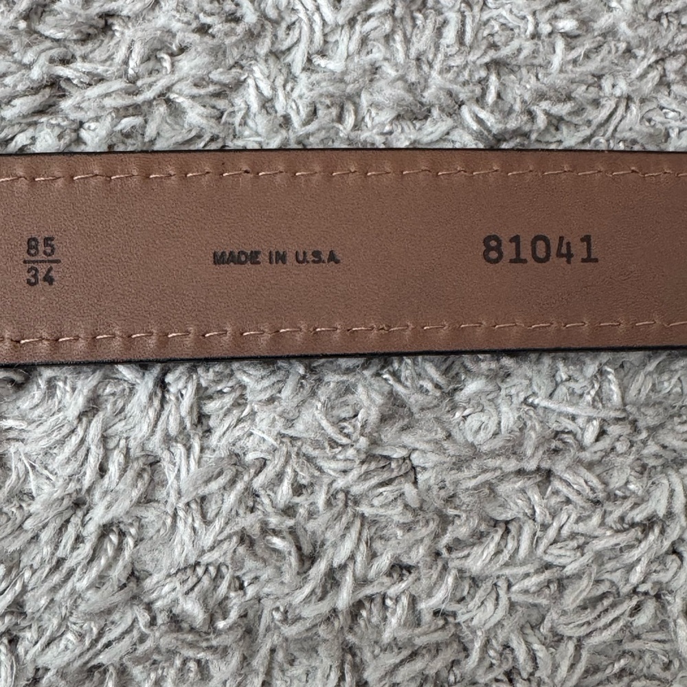 🔥 Allen Edmonds Men’s Cottonwood Red Brown Leather Belt Dress Belt – USA Made - Picture 4 of 5